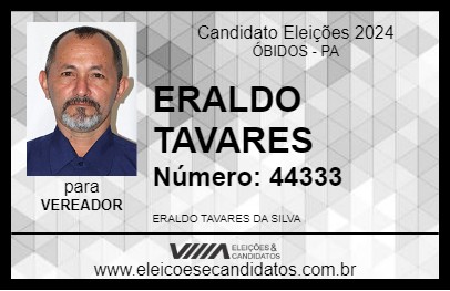 Candidato ERALDO TAVARES 2024 - ÓBIDOS - Eleições