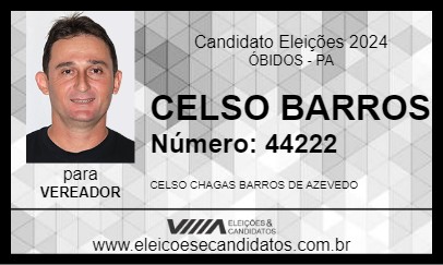 Candidato CELSO BARROS 2024 - ÓBIDOS - Eleições