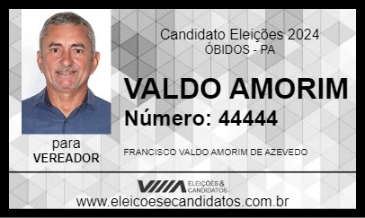 Candidato VALDO AMORIM 2024 - ÓBIDOS - Eleições