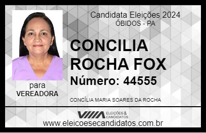 Candidato CONCILIA ROCHA FOX 2024 - ÓBIDOS - Eleições