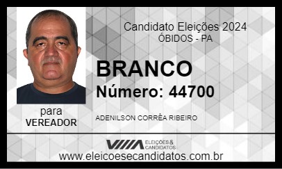 Candidato BRANCO 2024 - ÓBIDOS - Eleições