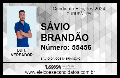 Candidato SÁVIO BRANDÃO 2024 - GURUPÁ - Eleições