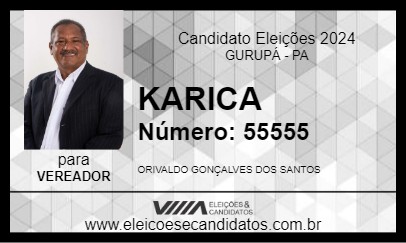 Candidato KARICA 2024 - GURUPÁ - Eleições