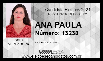 Candidato ANA PAULA 2024 - NOVO PROGRESSO - Eleições