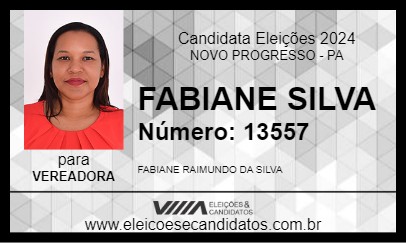 Candidato FABIANE SILVA 2024 - NOVO PROGRESSO - Eleições