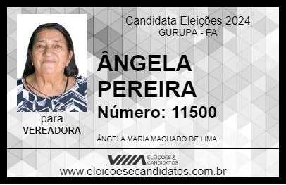 Candidato ÂNGELA PEREIRA 2024 - GURUPÁ - Eleições