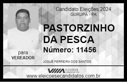 Candidato PASTORZINHO DA PESCA 2024 - GURUPÁ - Eleições