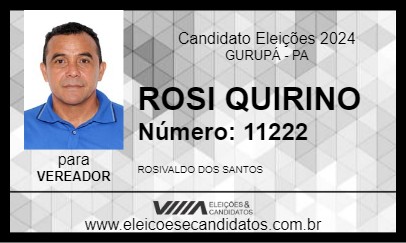 Candidato ROSI QUIRINO 2024 - GURUPÁ - Eleições