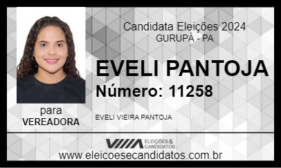 Candidato EVELI PANTOJA 2024 - GURUPÁ - Eleições