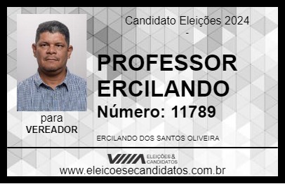 Candidato PROFESSOR ERCILANDO 2024 - PARAGOMINAS - Eleições