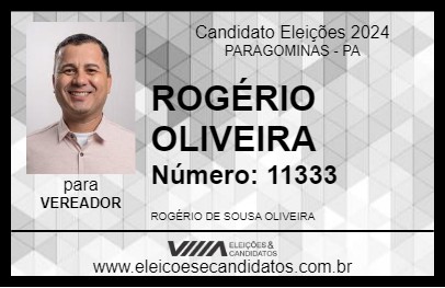 Candidato ROGÉRIO OLIVEIRA 2024 - PARAGOMINAS - Eleições