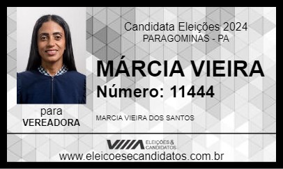 Candidato MÁRCIA VIEIRA 2024 - PARAGOMINAS - Eleições