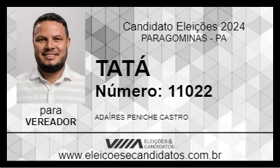 Candidato TATÁ 2024 - PARAGOMINAS - Eleições