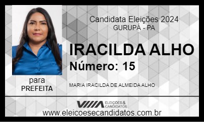 Candidato IRACILDA ALHO 2024 - GURUPÁ - Eleições