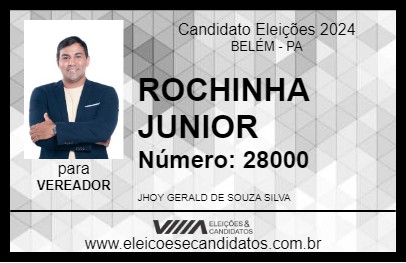 Candidato ROCHINHA JUNIOR 2024 - BELÉM - Eleições