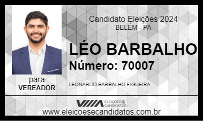 Candidato LÉO BARBALHO 2024 - BELÉM - Eleições