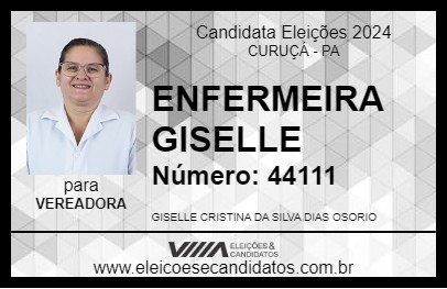 Candidato ENFERMEIRA GISELLE 2024 - CURUÇÁ - Eleições