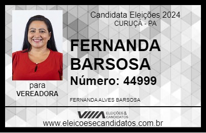 Candidato FERNANDA BARSOSA 2024 - CURUÇÁ - Eleições