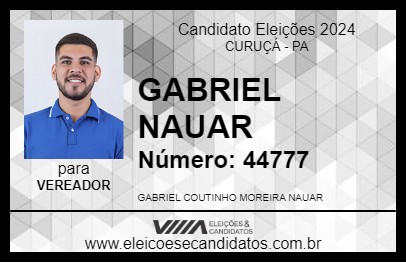 Candidato GABRIEL NAUAR 2024 - CURUÇÁ - Eleições