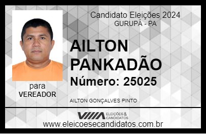 Candidato AILTON PANKADÃO 2024 - GURUPÁ - Eleições