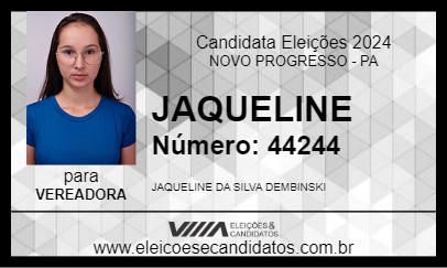 Candidato JAQUELINE 2024 - NOVO PROGRESSO - Eleições