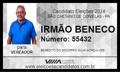 Candidato IRMÃO BENECO 2024 - SÃO CAETANO DE ODIVELAS - Eleições