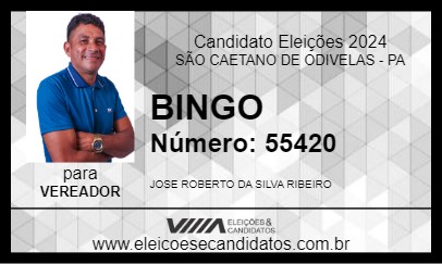 Candidato BINGO 2024 - SÃO CAETANO DE ODIVELAS - Eleições