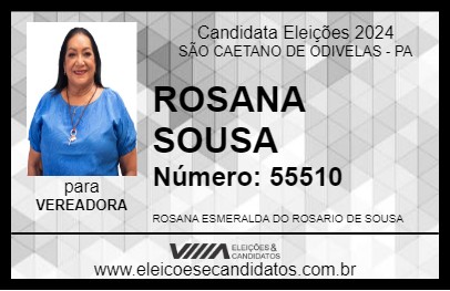 Candidato ROSANA SOUSA 2024 - SÃO CAETANO DE ODIVELAS - Eleições