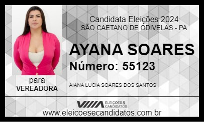 Candidato AYANA SOARES 2024 - SÃO CAETANO DE ODIVELAS - Eleições