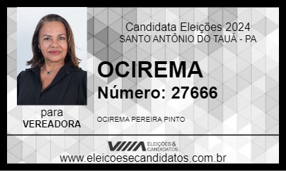 Candidato OCIREMA 2024 - SANTO ANTÔNIO DO TAUÁ - Eleições