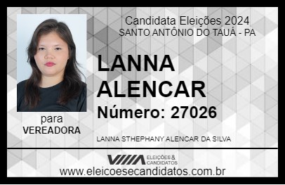 Candidato LANNA ALENCAR 2024 - SANTO ANTÔNIO DO TAUÁ - Eleições