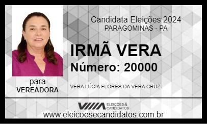 Candidato IRMÃ VERA 2024 - PARAGOMINAS - Eleições