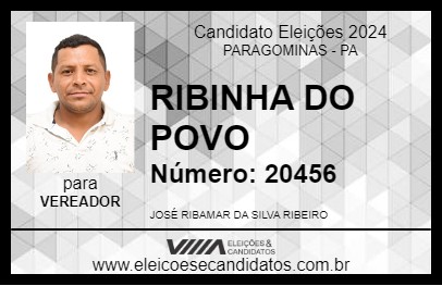 Candidato RIBINHA DO POVO 2024 - PARAGOMINAS - Eleições