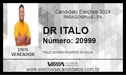 Candidato DR ITALO 2024 - PARAGOMINAS - Eleições