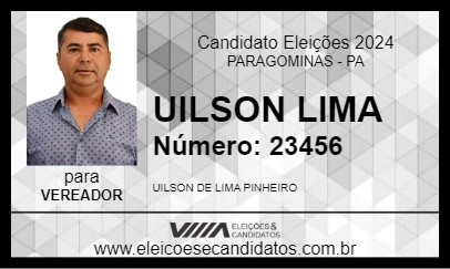 Candidato UILSON LIMA 2024 - PARAGOMINAS - Eleições