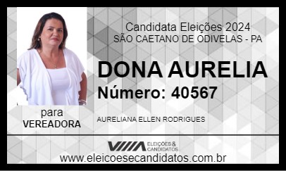 Candidato DONA AURELIA 2024 - SÃO CAETANO DE ODIVELAS - Eleições