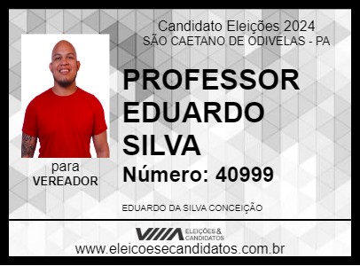 Candidato PROFESSOR EDUARDO SILVA 2024 - SÃO CAETANO DE ODIVELAS - Eleições