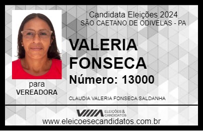 Candidato VALERIA FONSECA 2024 - SÃO CAETANO DE ODIVELAS - Eleições