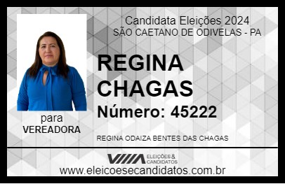 Candidato REGINA CHAGAS 2024 - SÃO CAETANO DE ODIVELAS - Eleições