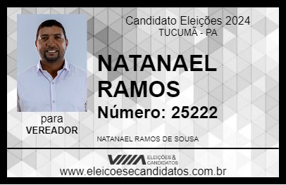 Candidato NATANAEL RAMOS 2024 - TUCUMÃ - Eleições