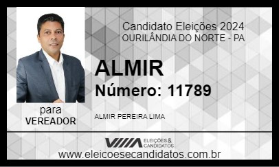 Candidato ALMIR 2024 - OURILÂNDIA DO NORTE - Eleições