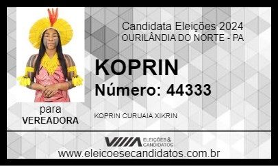 Candidato KOPRIN 2024 - OURILÂNDIA DO NORTE - Eleições