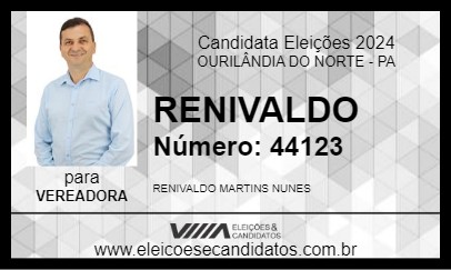 Candidato RENIVALDO 2024 - OURILÂNDIA DO NORTE - Eleições