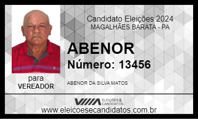 Candidato ABENOR 2024 - MAGALHÃES BARATA - Eleições