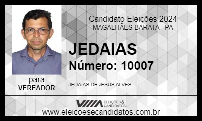 Candidato JEDAIAS 2024 - MAGALHÃES BARATA - Eleições