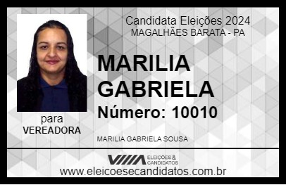 Candidato MARILIA GABRIELA 2024 - MAGALHÃES BARATA - Eleições