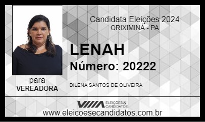 Candidato LENAH 2024 - ORIXIMINÁ - Eleições