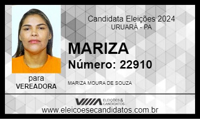 Candidato MARIZA 2024 - URUARÁ - Eleições