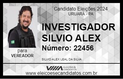 Candidato INVESTIGADOR SILVIO ALEX 2024 - URUARÁ - Eleições