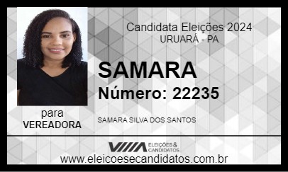 Candidato SAMARA 2024 - URUARÁ - Eleições